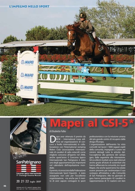 N.84 – Settembre 2007 - Mapei