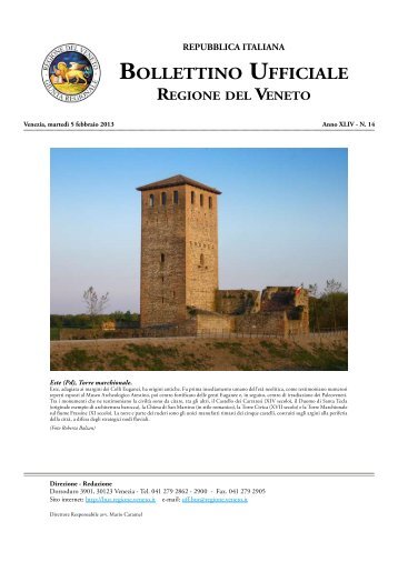Bur N 014 Del 05 Febbraio 2013 - Associazione Realtà Veneta