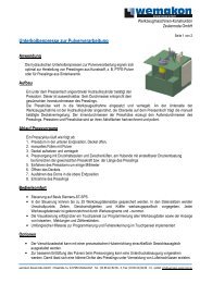 Kurzbeschreibung - wemakon Zeulenroda GmbH