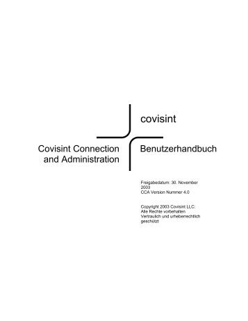 ii. benutzerhandbuch - Covisint