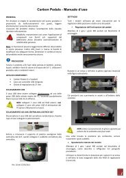 Carbon Pedals - Manuale d'Uso - ARC_Team