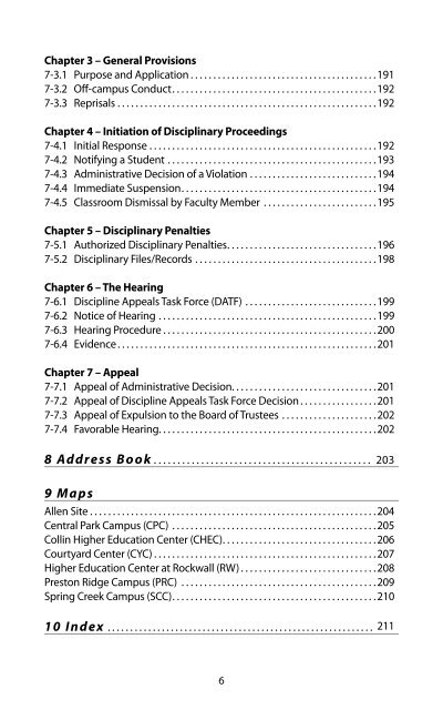2010-2011 Student Handbook - Collin College