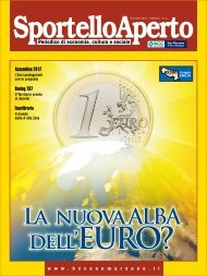 La nuova ALBA dell'EURO? - Banca di Credito Cooperativo di San ...