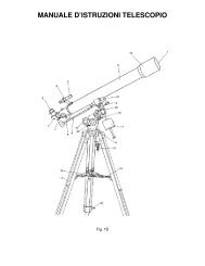 MANUALE D'ISTRUZIONI TELESCOPIO - Giordano Shop