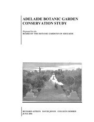 Adelaide Botanic Gardens Conservation Study