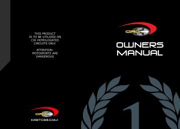 OWNERS MANUAL - Marlon Kart