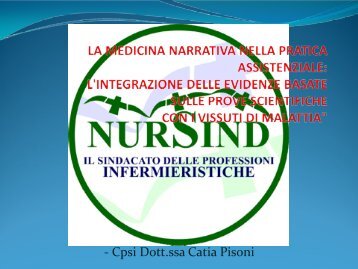 La Medicina Narrativa Nella Pratica Assistenziale - NurSind Pescara