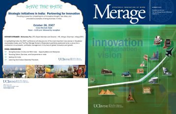 strategic innovation at work - The Paul Merage School of Business