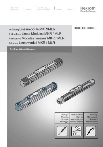 Anleitung Linearmodule MKR/MLR Instructions ... - Star Hidropar