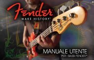MANUALE UTENTE - Fender
