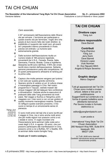 Rivista 8 - International Yang Family Tai Chi Chuan Association