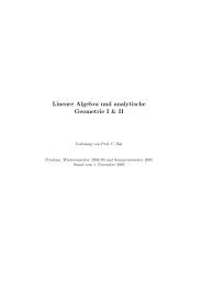 Lineare Algebra und analytische Geometrie I & II