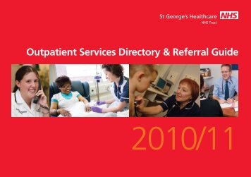 Outpatient Services Directory & Referral Guide - St George's ...
