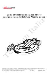 Guida all'installazione Alice DECT e configurazione ... - Telecom Italia