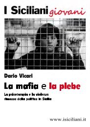 Vicari: Mafia e plebe - I Siciliani giovani