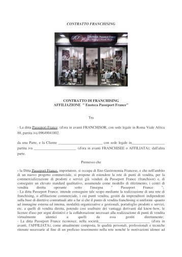 Contratto Franch.pdf - Passeport France