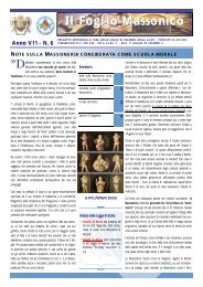 Il Foglio Massonico - Loggia so ham n. 135