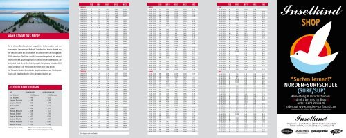 Der Gezeitenkalender 2013 - Erlebniszentrum Naturgewalten Sylt