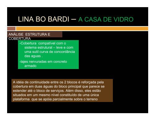 Lina Bo Bardi - Casa de vidro - Histeo.dec.ufms.br