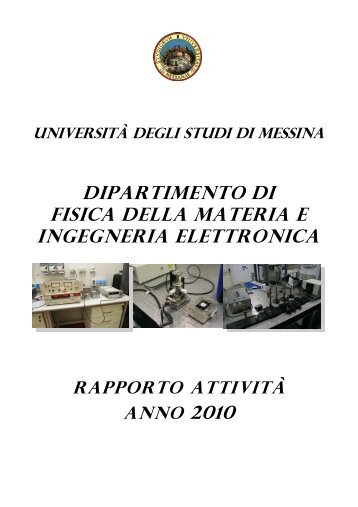 ANNO 2010 - dipartimento di fisica della materia e ingegneria ...