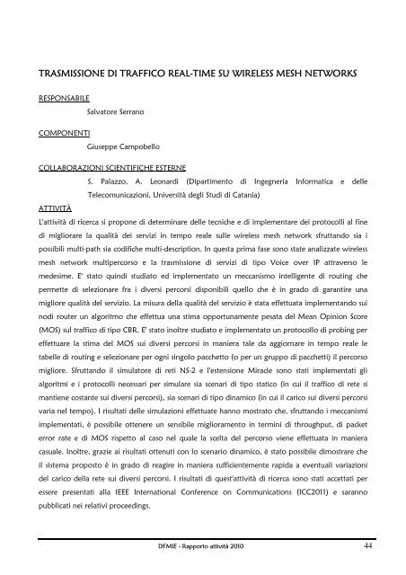 ANNO 2010 - dipartimento di fisica della materia e ingegneria ...