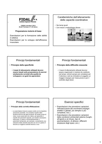 Preparazione motoria di base.pdf - Fidal Piemonte