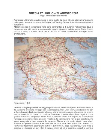 Grecia continentale - Camper online