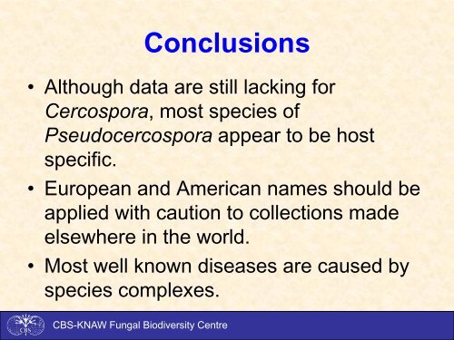 Cercospora and Pseudocercospora