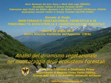 A.R. Frattaroli, G. Pirone - Parco Nazionale del Gran Sasso