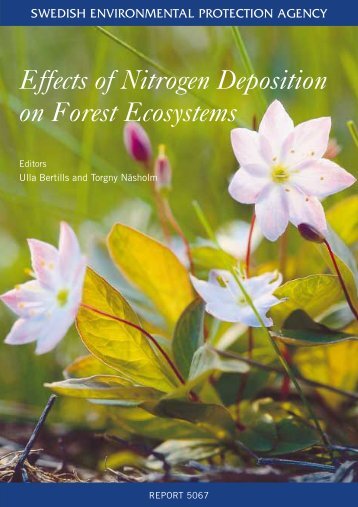 Effects of Nitrogen Deposition on Forest ... - Naturvårdsverket