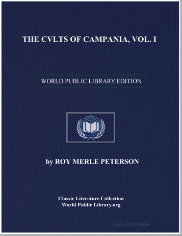 THE CVLTS OF CAMPANIA, VOL. I - World eBook Library