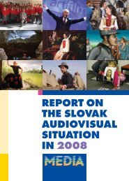 REPORT ON THE SLOVAK AUDIOVISUAL ... - MEDIA Desk
