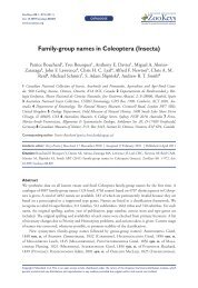 Family-group names in Coleoptera (Insecta) - Cerambycid Research