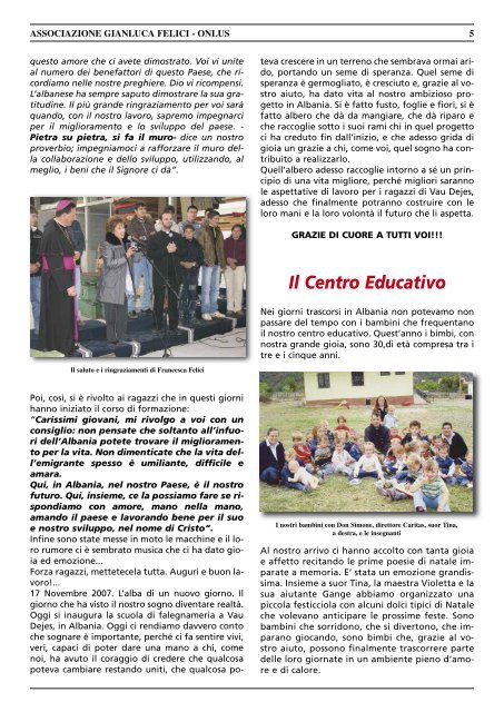 Numero 31 - Associazione Gianluca Felici Onlus