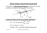 Potenza volumica. Legge di Joule in forma locale Si consideri un ...