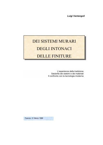 DEI SISTEMI MURARI.pdf - Ddstudio.It