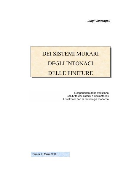 DEI SISTEMI MURARI.pdf - Ddstudio.It