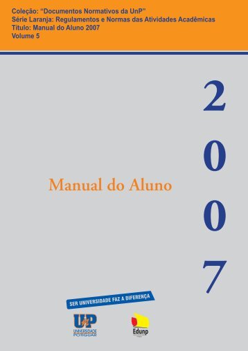 Manual do Aluno - 2007 - UnP