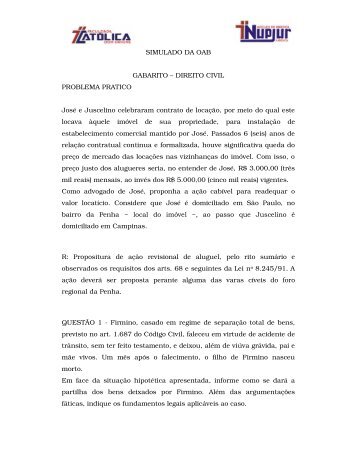 Gabarito oab x exame