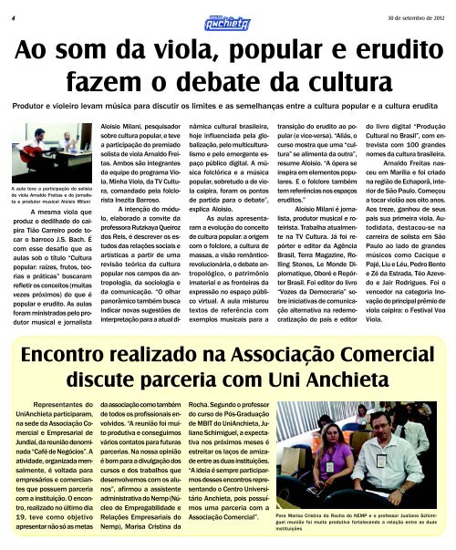 Ano 6 - Número 157 - Faculdades Padre Anchieta