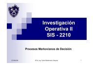 Investigación Operativa II SIS - 2210