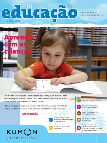 Aprender Com As Crianças - Kumon