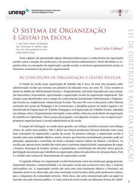 o sistema de organização - Acervo Digital da Unesp