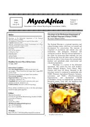 MycoAfrica - Agricultural Research Council