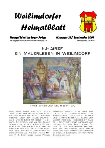 Heimatblatt Gref Probe.pub - Weilimdorfer Heimatkreis eV