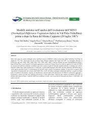 Modelli statistici nell'analisi dell'evoluzione dell'NDVI (Normalized ...