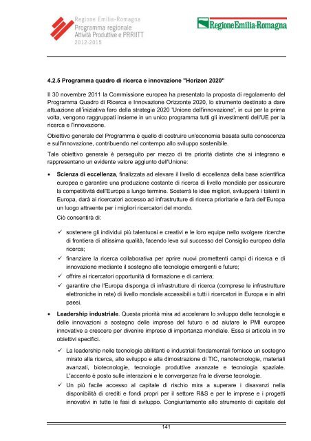 Programma - Regione Emilia-Romagna