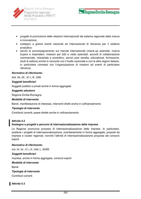 Programma - Regione Emilia-Romagna