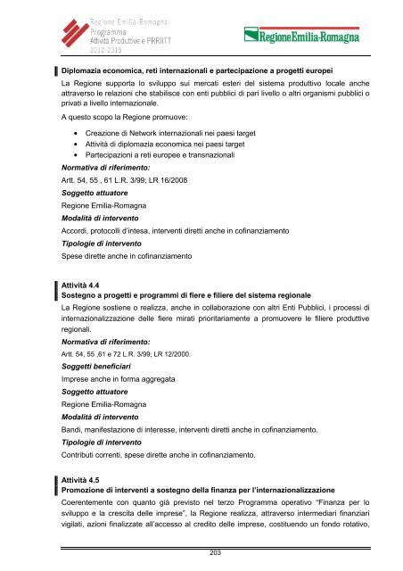 Programma - Regione Emilia-Romagna