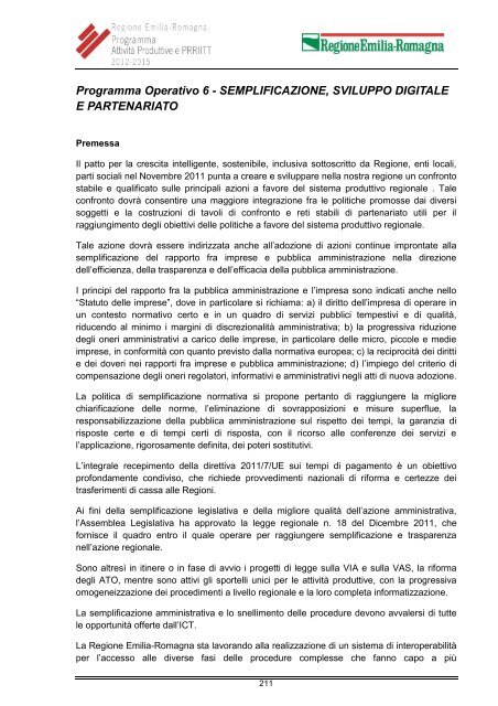 Programma - Regione Emilia-Romagna